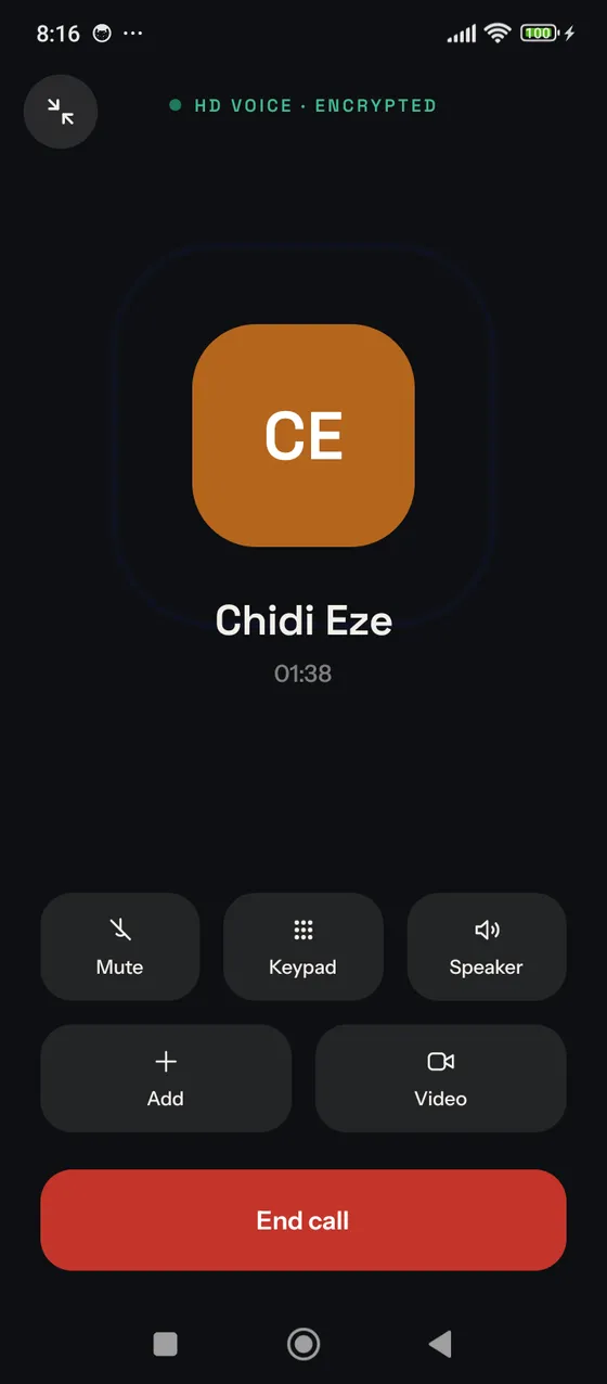 Hear every word: a screen from NIDEA